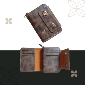 (Coffee) Compact PU Leather Men’s Wallet